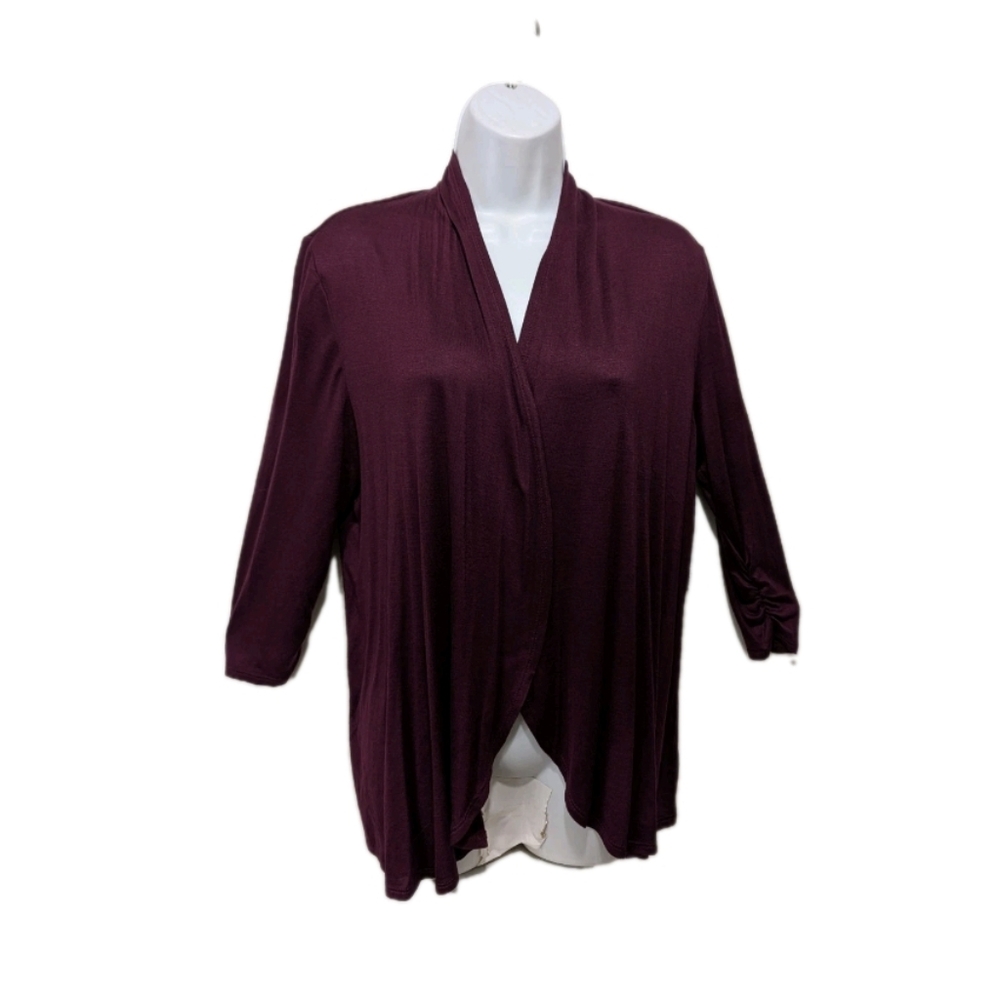 Apt. 9 Jersey Cardigan Sweater PL LP NWT New Lightweight Minimalist #11